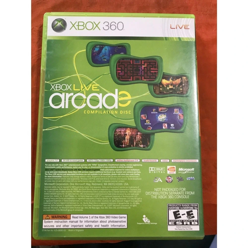 Sega Superstars Tennis Xbox 360 Disc